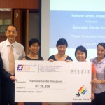 cheque donation specialist dental group rainbow centre