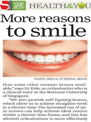 The Straits Times, Mind Your Body, July 18, 2013: More reasons to smile (zh)