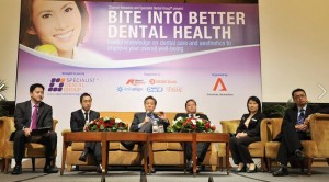 dental specialists on stage