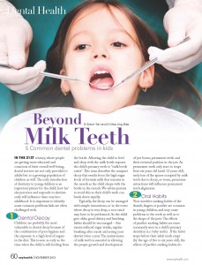 2013-11 Beyond Milk Teeth - Dr Edwin Tan and Dr Eide_Page_1