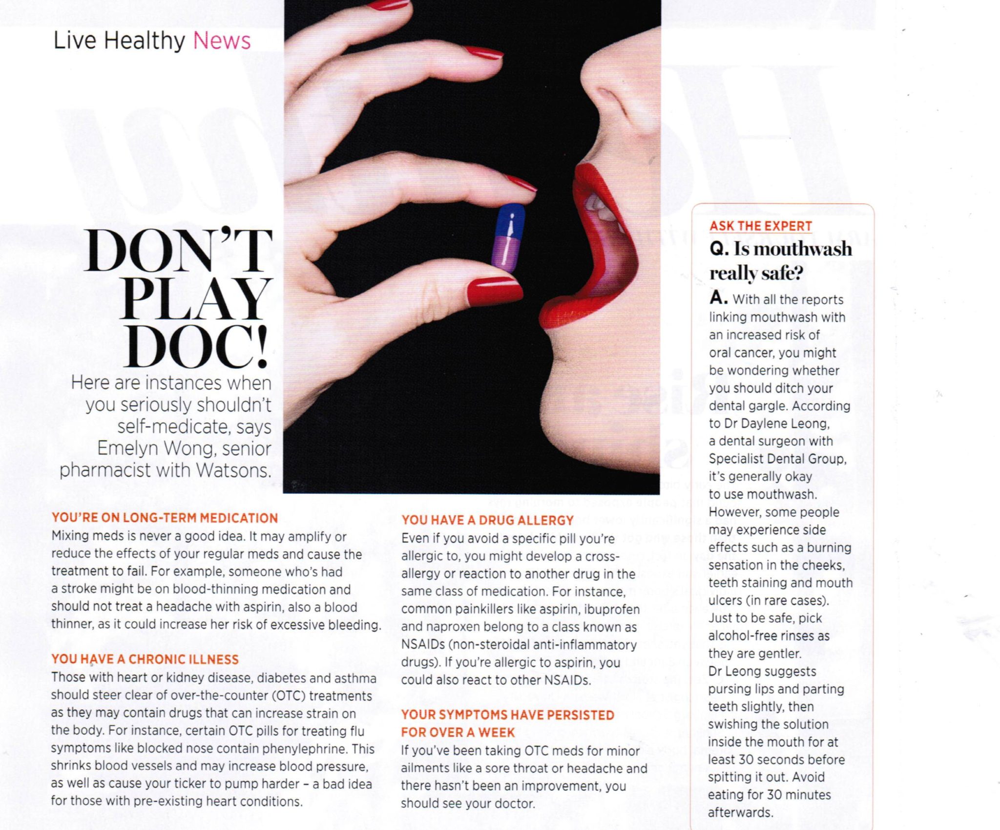 Shape Magazine, June 2014 issue: “Ask The Expert”