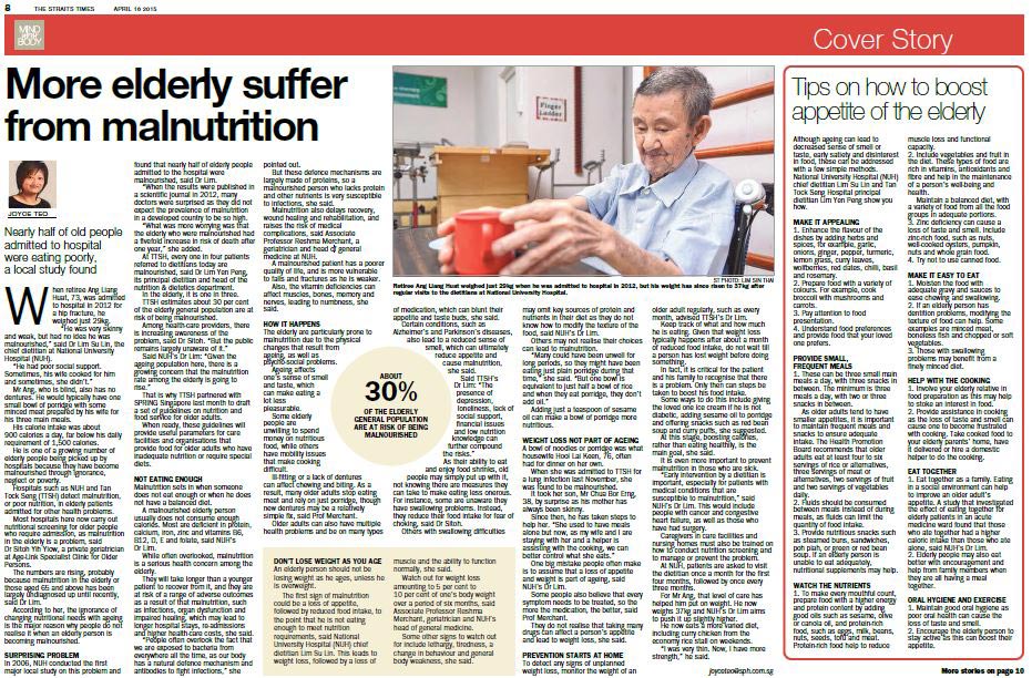 More Elderly Suffer From Malnutrition