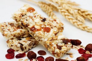 Muesli bar with dried fruits