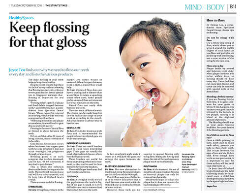 Terus Flossing untuk Gloss itu