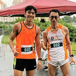 Dr Ansgar Cheng & Nicholas Rachmadi in Leaderboard 5km Finale Run