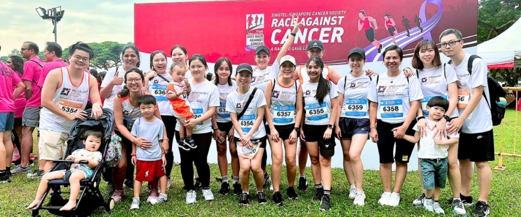 Specialist Dental Group supports Race Against Cancer 2023 | Marathon | Singapore Cancer Society | Cancer Care | Specialist Dental Group | Team Photo