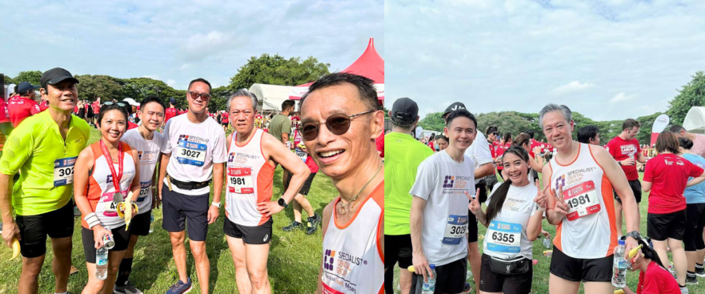 Specialist Dental Group supports Race Against Cancer 2023 | Marathon | Singapore Cancer Society | Cancer Care | Specialist Dental Group | Team Photo | Dr Tan Kian Meng
